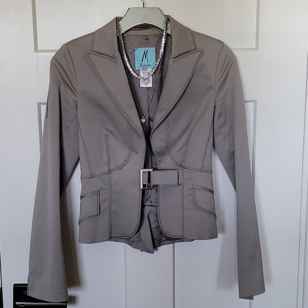 Marciano tailored gray jacket